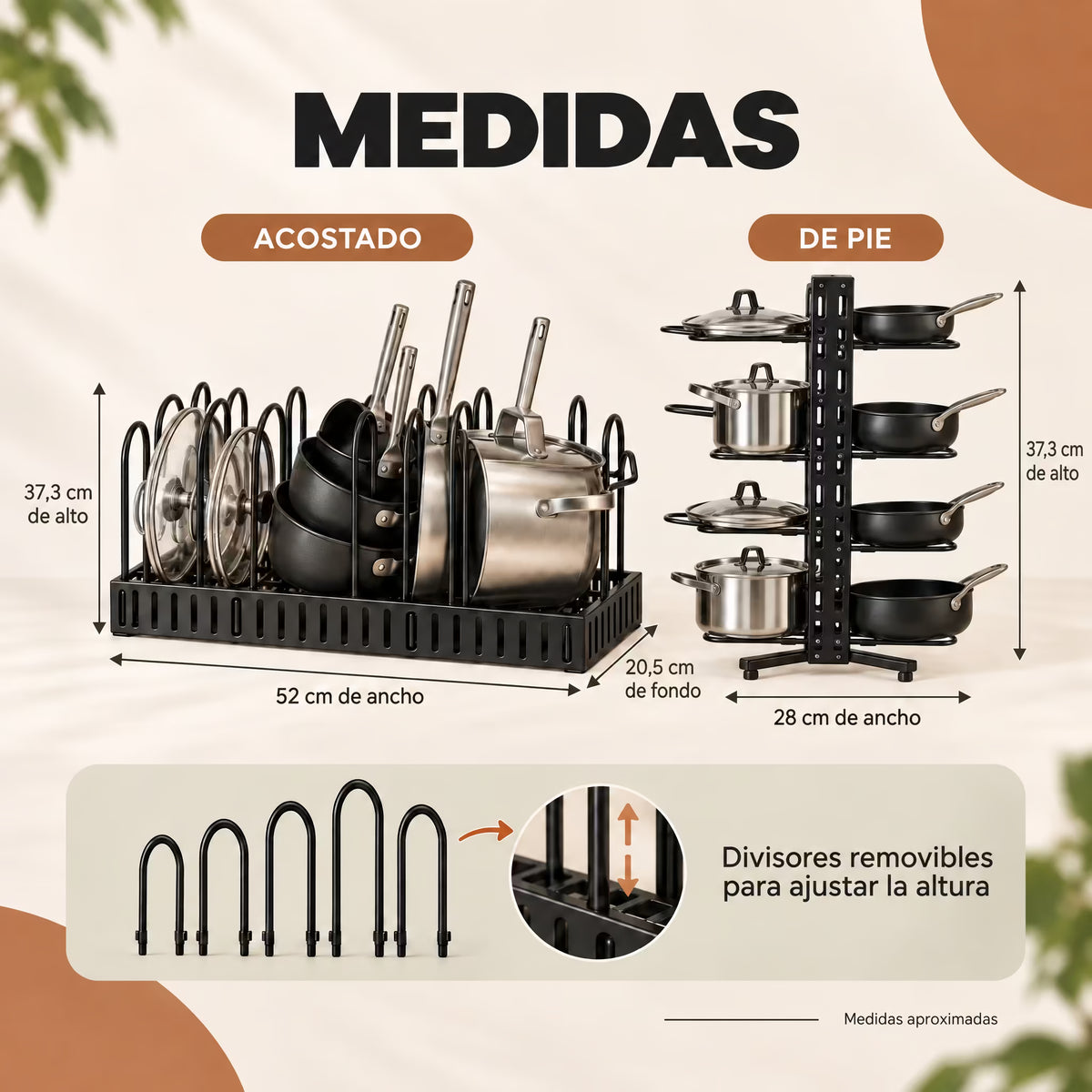 PotRack® – Organizador de Ollas y Sartenes